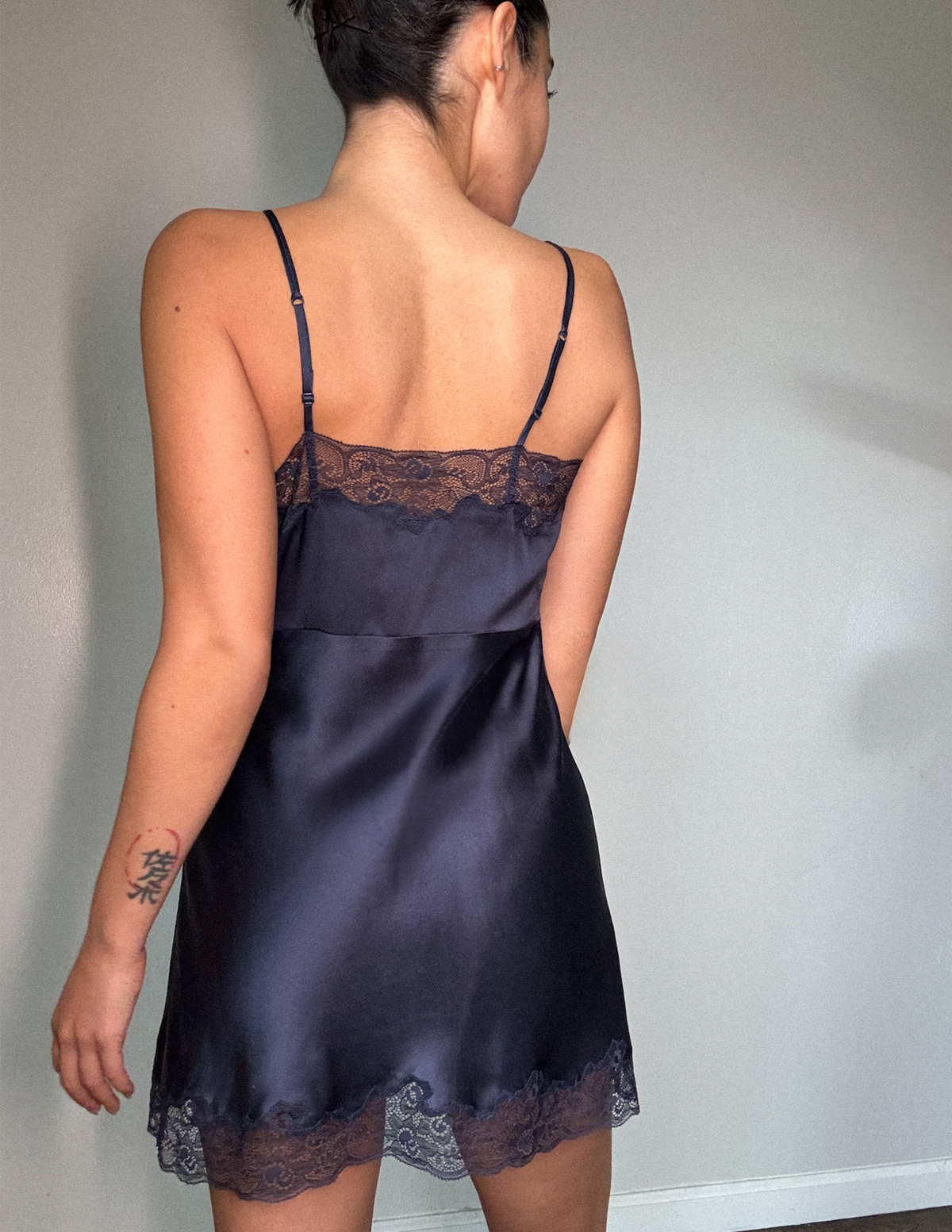 Silk Charmeuse Mini Slip