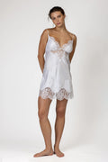 Pure Chemise With Wide Lace Applique