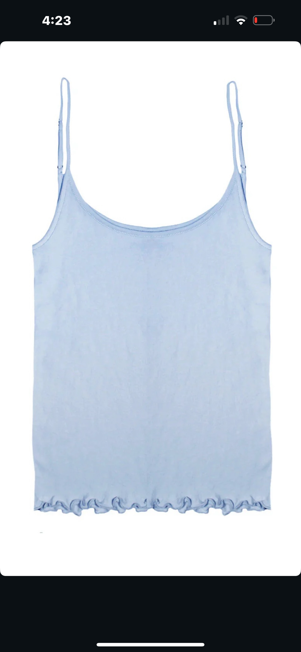 Organic Cotton Pearl Cami