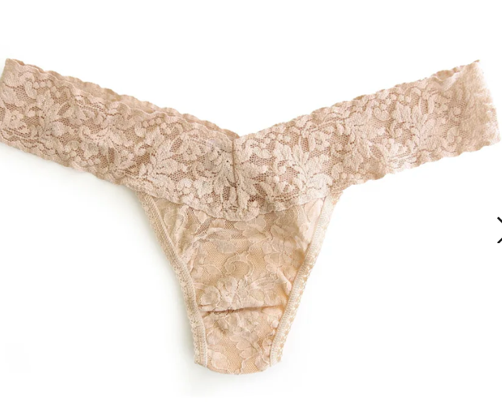 Sig Lace Low Rise Thong