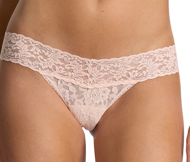 Sig Lace Low Rise Thong